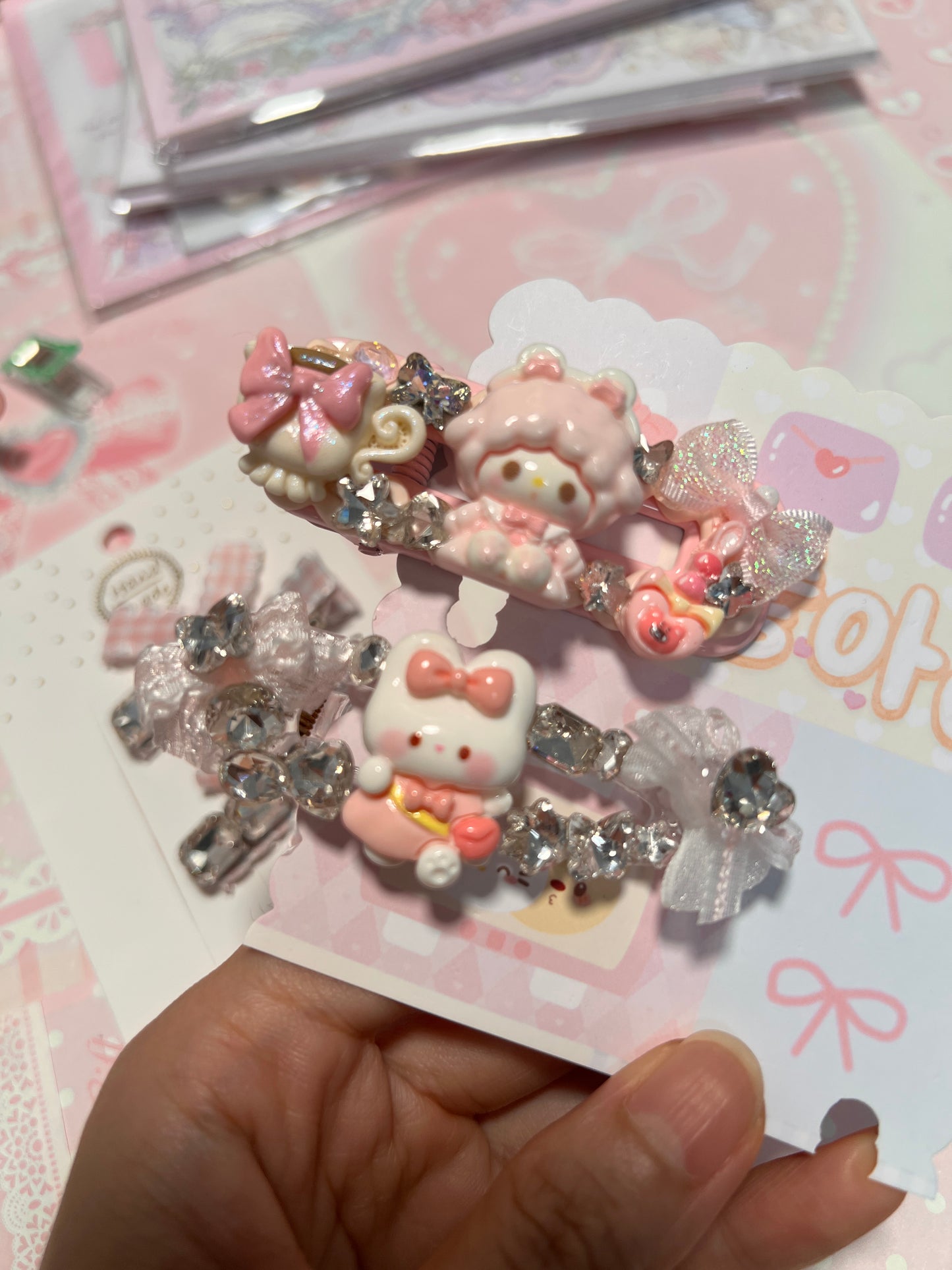 Handmade cute hair clips