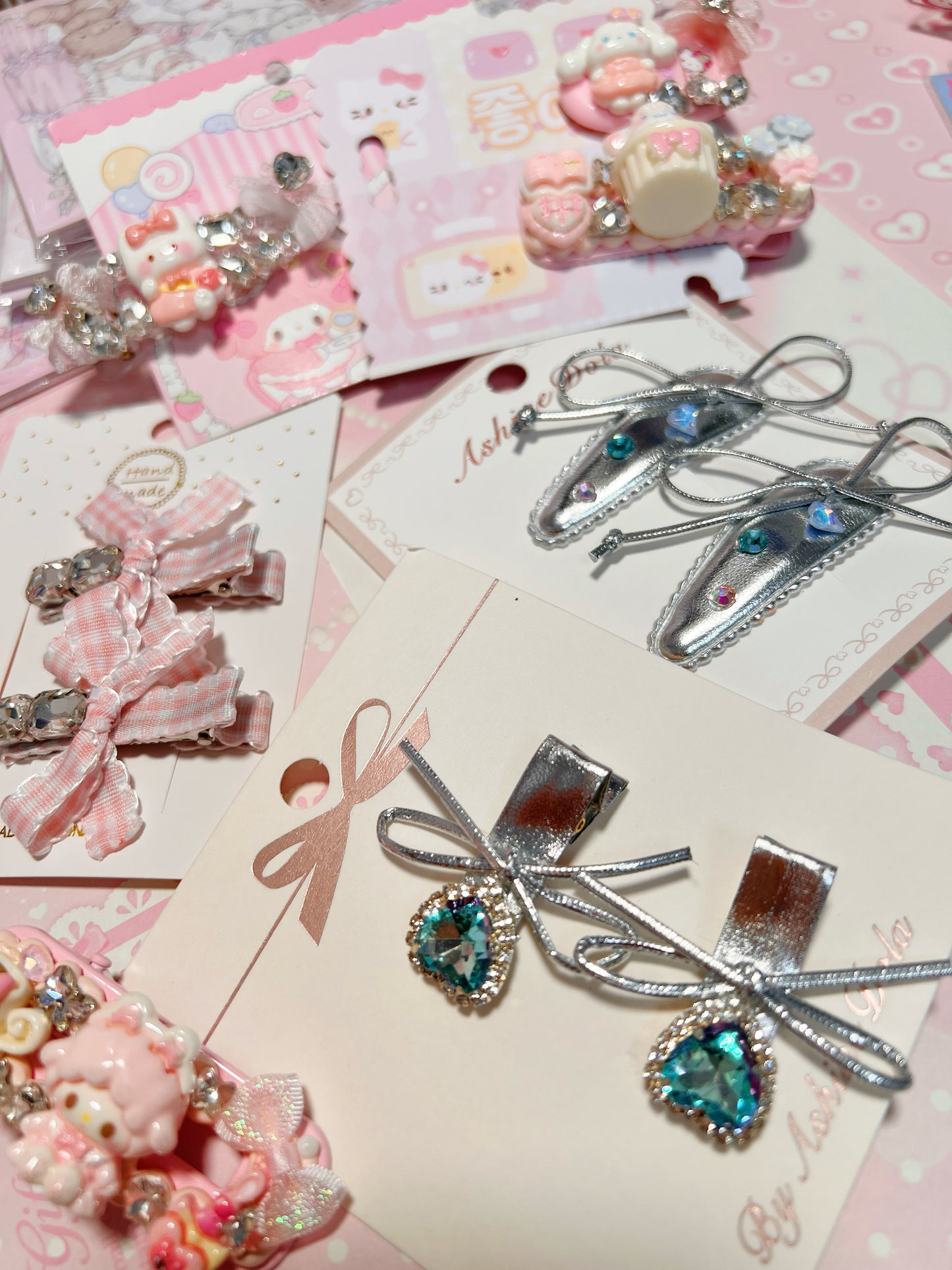 Handmade cute hair clips