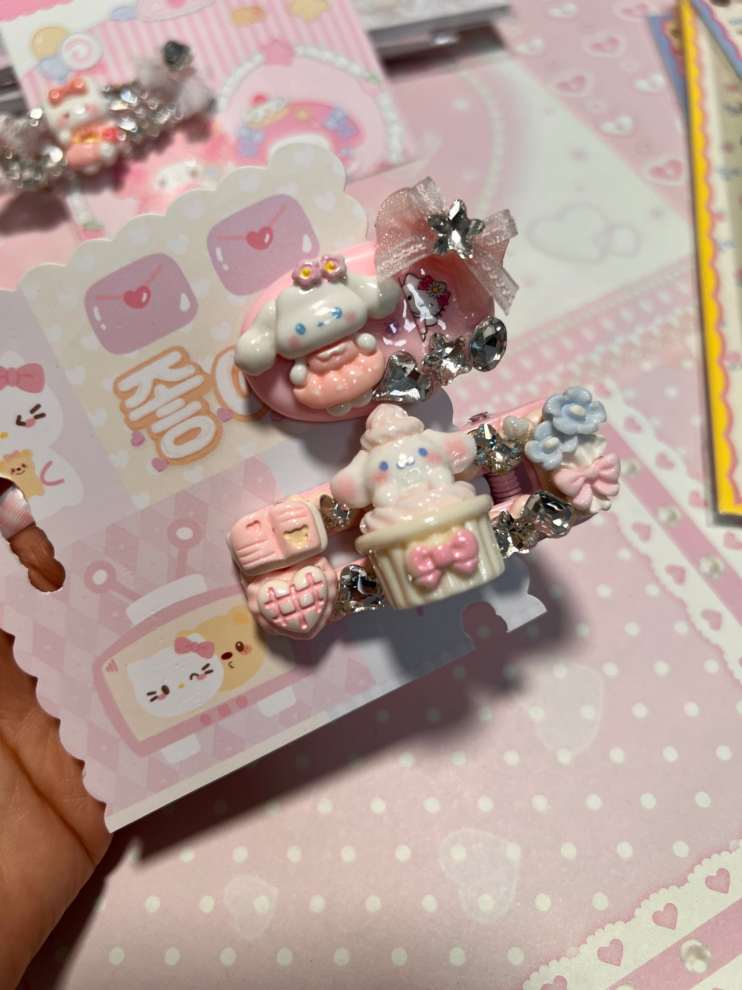 Handmade cute hair clips